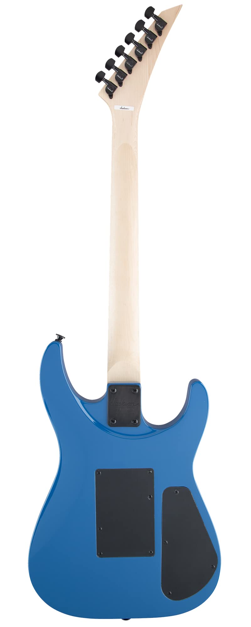 Jackson Dinky Arch Top JS32 DKA Left-Handed Electric Guitar - Bright Blue Bundle with Cable, Tuner, Strap, Picks, and Austin Baz